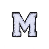 Letter M Patch - M Black/White