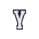 Letter Y Patch - Y Black/White