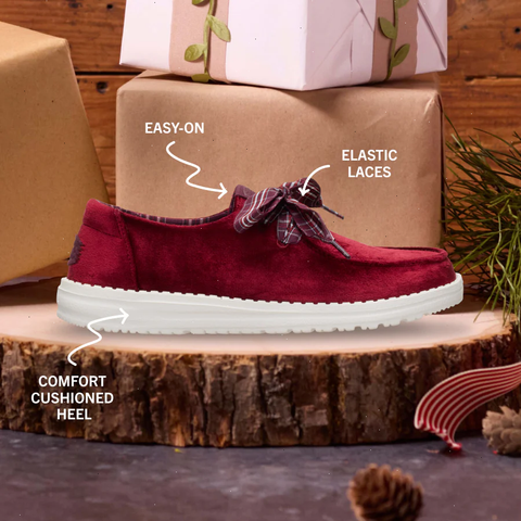 Wendy Holiday Bow - Burgundy