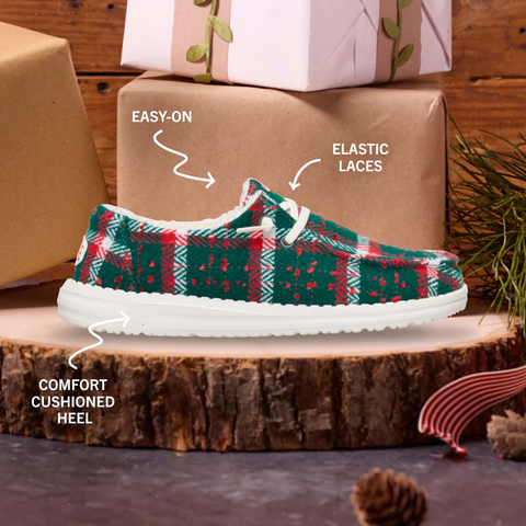 Wendy Confetti Plaid Cozy - Red/Green/Multi