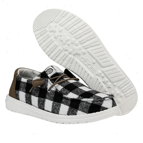 Wendy Buffalo Plaid - White and Black Plaid