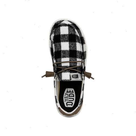 Wendy Buffalo Plaid - White and Black Plaid