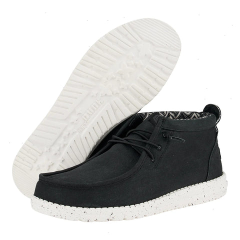 Wally Mid Canvas - Black/White