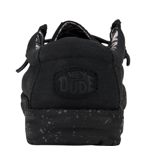 Wally Youth Stretch Canvas - Black/Black