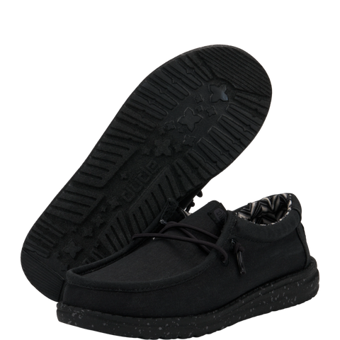 Wally Youth Stretch Canvas - Black/Black