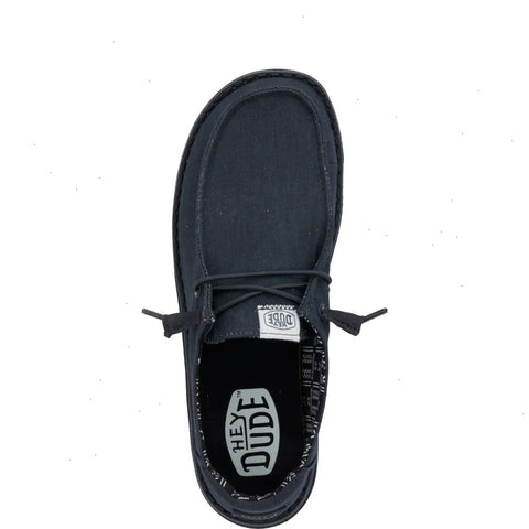 Wendy Stretch Canvas Wide - Black/Black