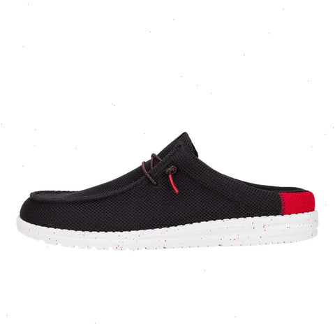 Wally Slip Varsity - Black/Red