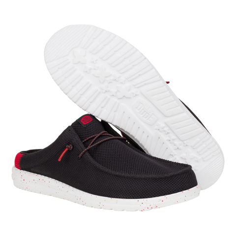 Wally Slip Varsity - Black/Red