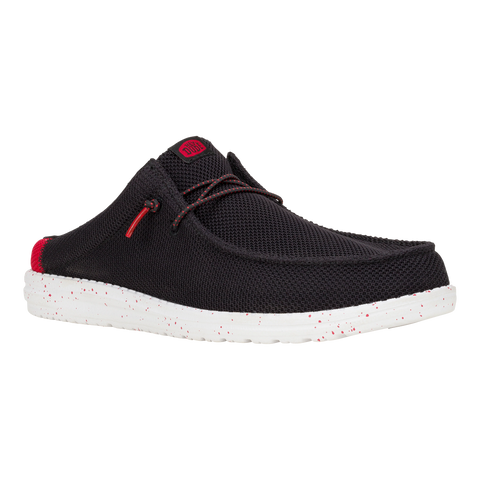 Wally Slip Varsity - Black/Red