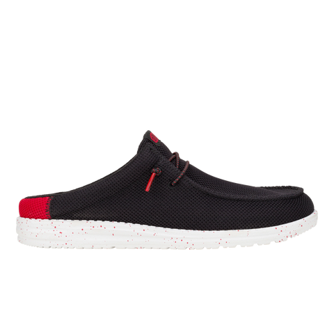 Wally Slip Varsity - Black/Red