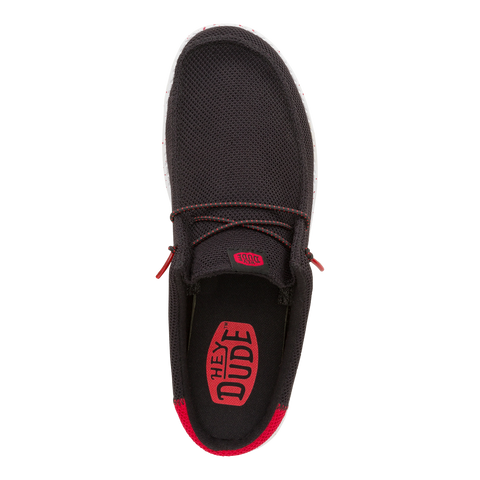 Wally Slip Varsity - Black/Red