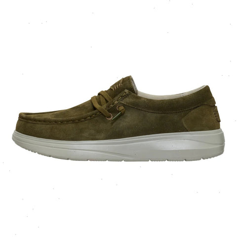 Wally Comf Suede - Dark Olive/Stone Grey