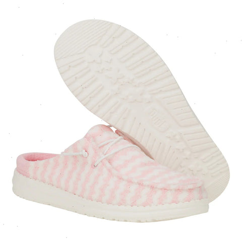 Wendy Slip Terry Stripe - Stripe Pink/White