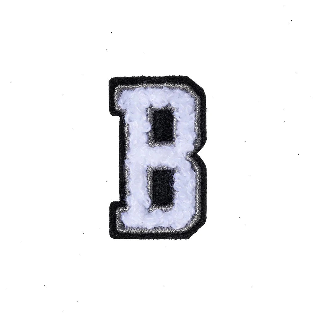 Letter B Patch - B Black/White
