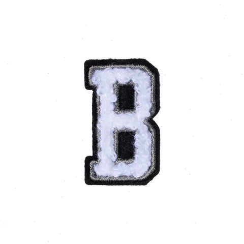 Letter B Patch - B Black/White