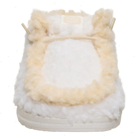 Wendy Slipper - Egret/Wood Ash