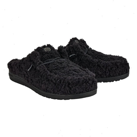 Wally Slipper - Cozy Black/Black