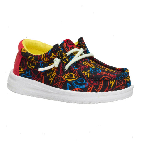 Wally Toddler Space Glow - Black/Red