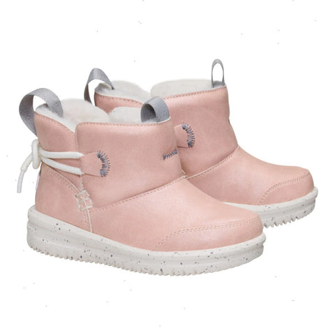 Camden Bow Boot Toddler Cozy - Sparkle Pink