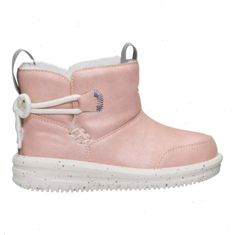 Camden Bow Boot Toddler Cozy - Sparkle Pink