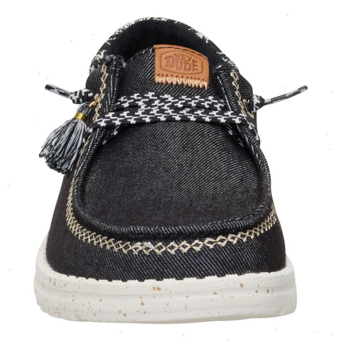 Wendy Funk Embroidered Floral - Black