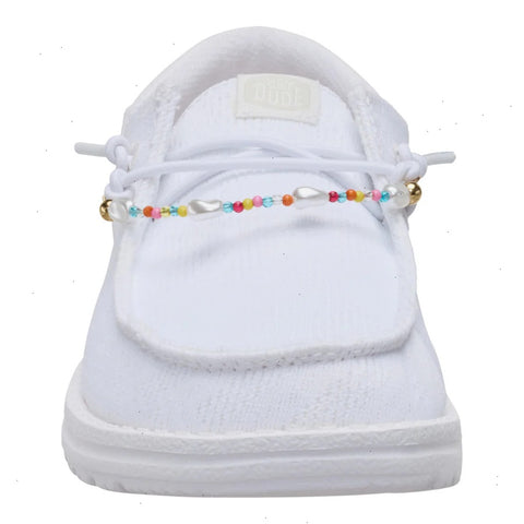 Wendy Funk Mesh Shoelry - White