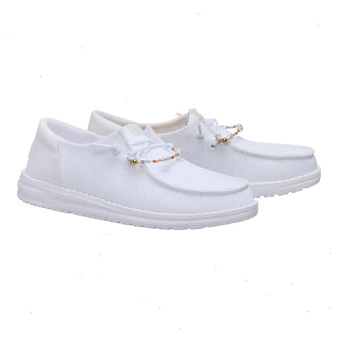 Wendy Funk Mesh Shoelry - White
