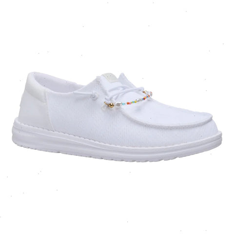 Wendy Funk Mesh Shoelry - White