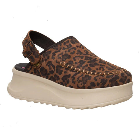 Delray Clog Suede - Brown Leopard