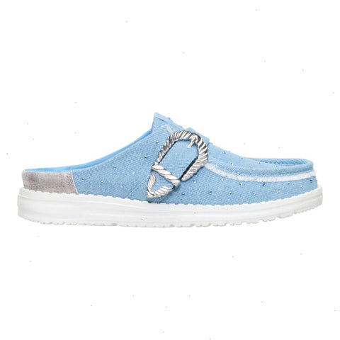 Wendy Slip Buckle Denim - Blue/Multi