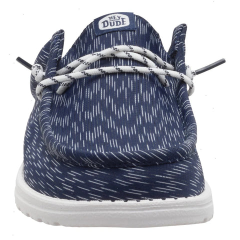 Wally Slip Jersey Jacquard - Navy Blazer/White