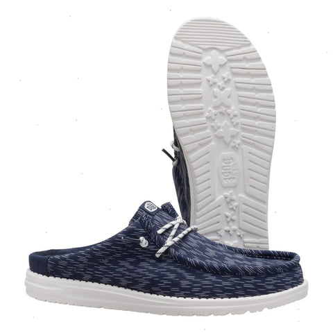 Wally Slip Jersey Jacquard - Navy Blazer/White