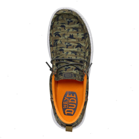 Wally Funk Duck Print - Dark Olive/Multi