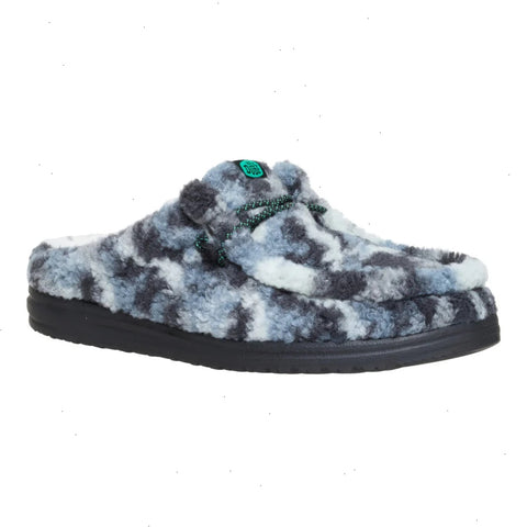 Wally Slipper Cozy Camo - Stormy Blue/Camo