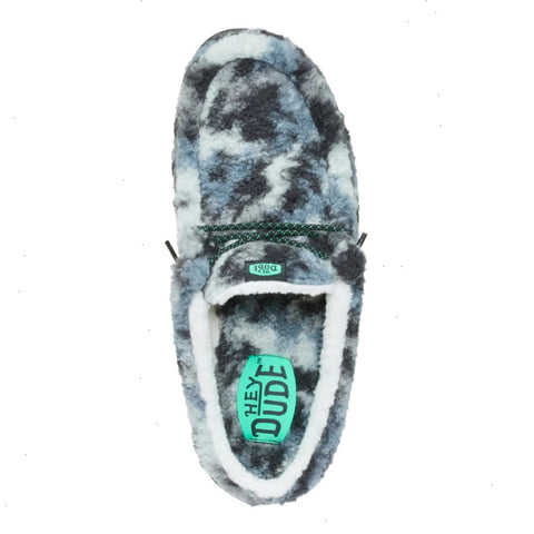 Wally Slipper Cozy Camo - Stormy Blue/Camo