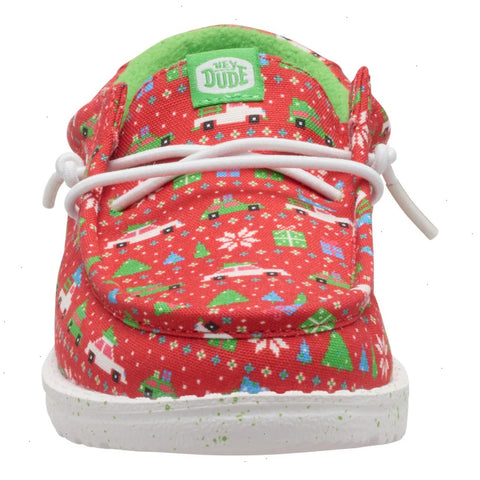 Wally Youth Holiday Sweater - Red/Green