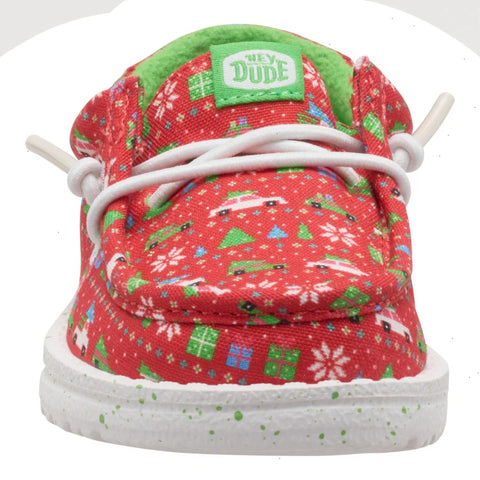 Wally Toddler Holiday Sweater - Red/Green