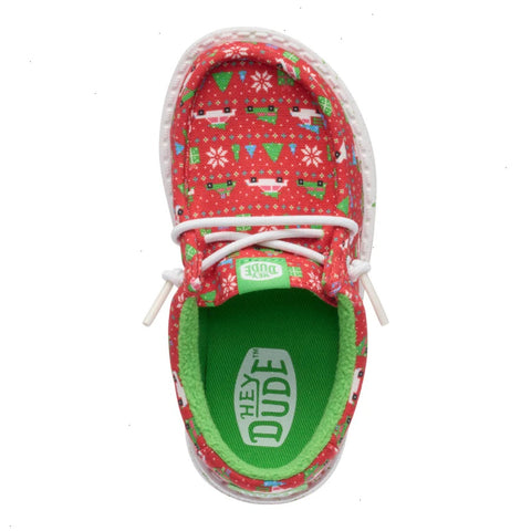 Wally Toddler Holiday Sweater - Red/Green