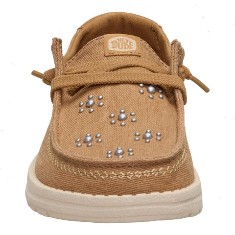 Wendy Star Stud - Cognac/Tan