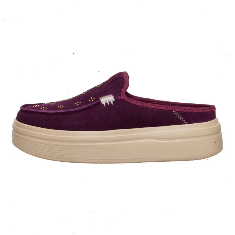 Austin Lift Suede Stud - Fig Purple