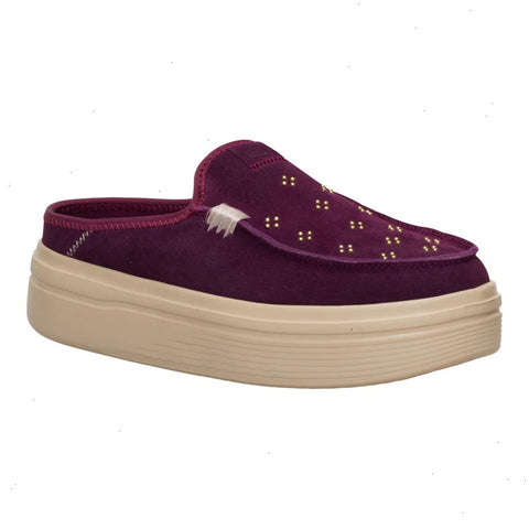 Austin Lift Suede Stud - Fig Purple