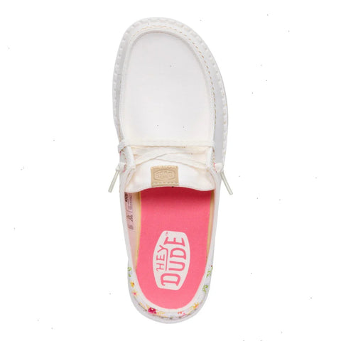 Wendy Slip Embroidered Floral - Off White