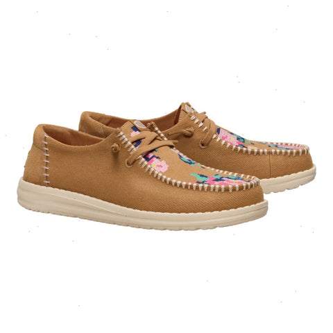 Wendy Cross Stitch - Tan/Multi