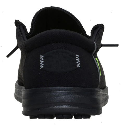 Wally Work Comp Toe Wide - Black/Black