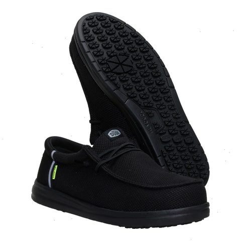 Wally Work Comp Toe Wide - Black/Black
