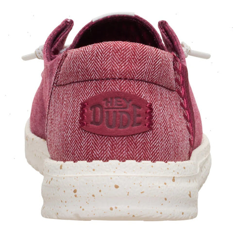 Wendy Break Brushed Linen - Burgundy