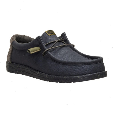 Wally Waxed Casual - Black/Black