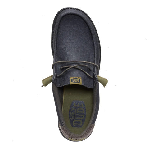 Wally Waxed Casual - Black/Black