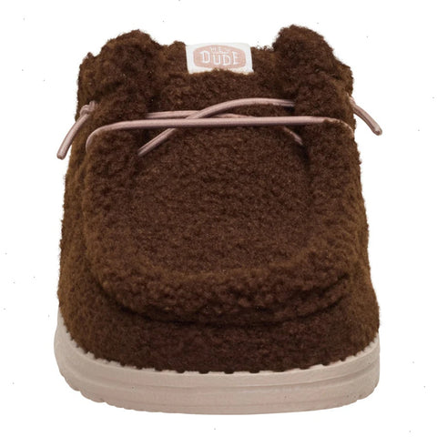 Wendy Slip Sherpa - Dark Brown