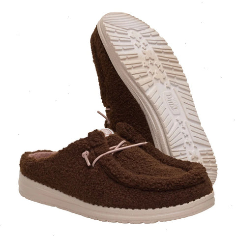 Wendy Slip Sherpa - Dark Brown